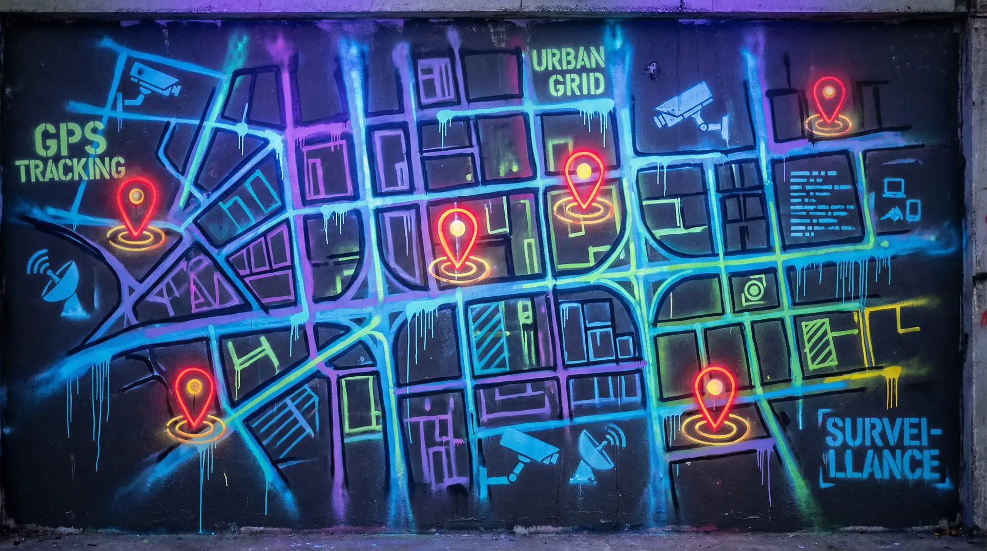 《可不可以不》在线看免费 狗仔追踪地图 - 城市涂鸦风格
